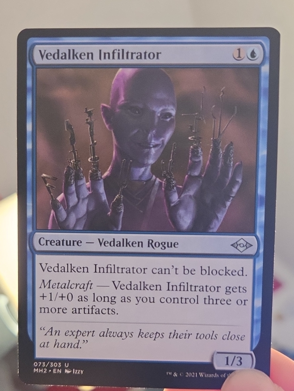 Vedalken Infiltrator Blue Magic: The Gathering Card